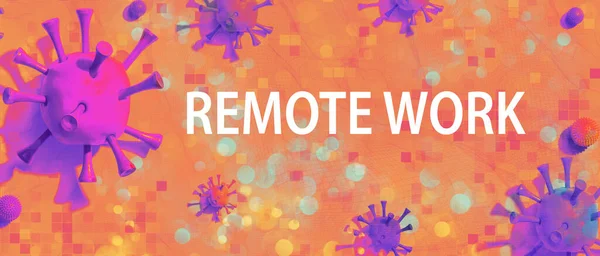 Tema Remote Work con objetos virales —  Fotos de Stock