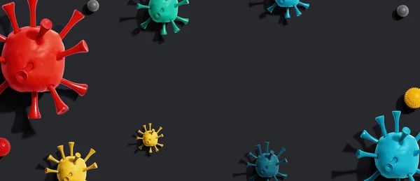 Concepto de Coronavirus con Virus —  Fotos de Stock