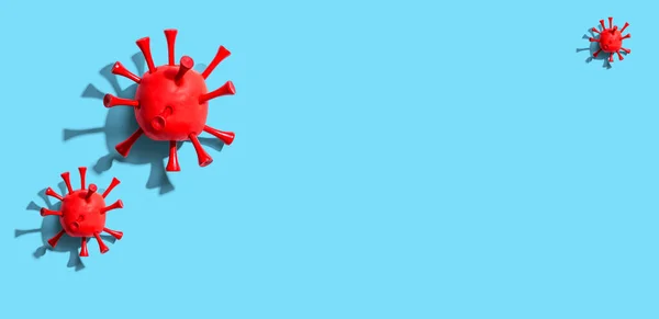 Концепция вирусной эпидемии гриппа и коронавируса — стоковое фото