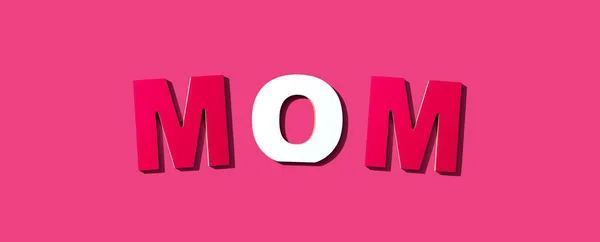 Mães dia tema letra blocos — Fotografia de Stock
