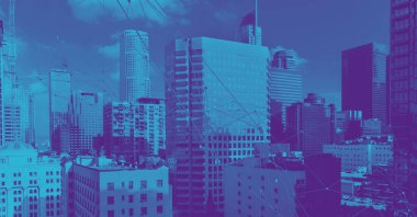 Los Angeles gökdelenleri Los Angeles şehir merkezinde.