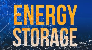 Soyut ağ çizgileri ile Enerji Depolama teması