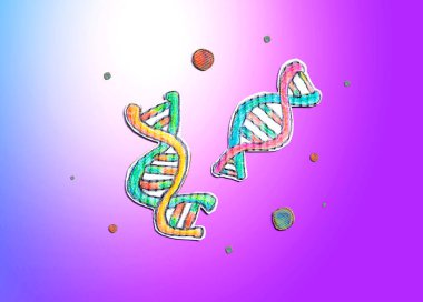 Karton çizimler ile DNA sıralama teması