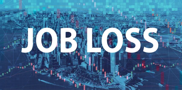 Thema Arbeitsplatzverlust mit Manhattan New York City — Stockfoto