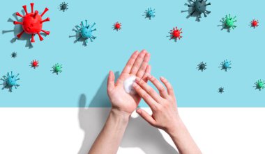 Elinizi yıkayın - sağlık ve hijyen konsepti