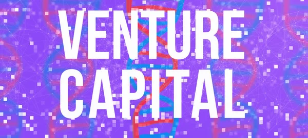 Venture Capital theme with DNA and abstract lines