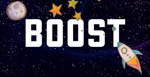 Boostez le thème avec un fond d'espace — Photo