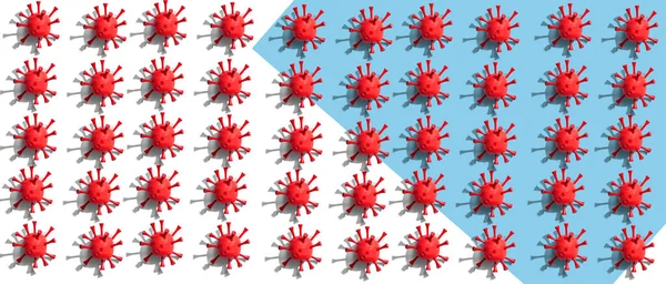 Viral epidemic influenza and Coronavirus concept