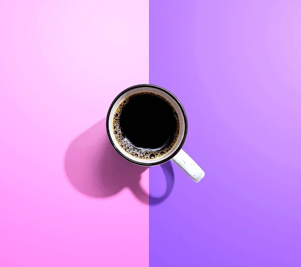 Tasse à café modèle vue aérienne — Photo