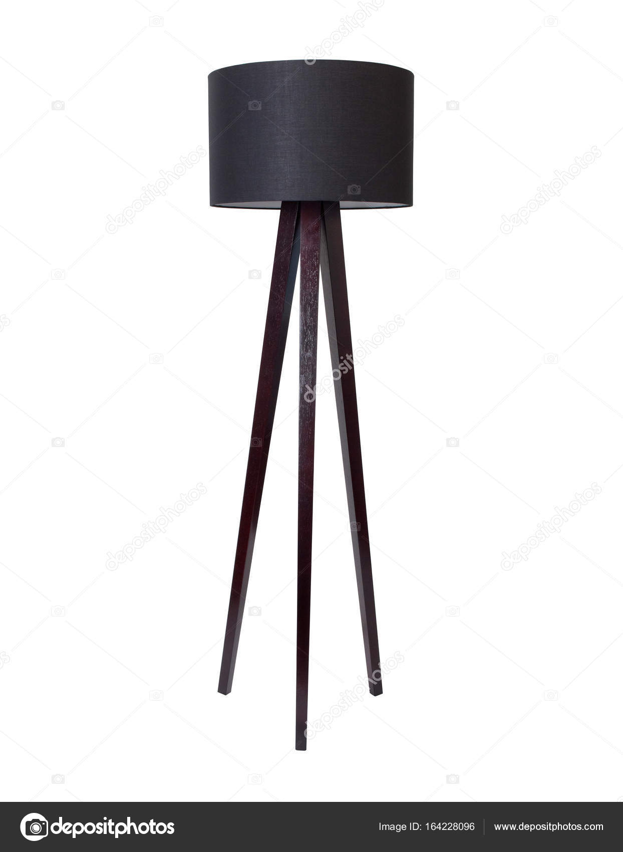 Black Tall Floor Lamp Stock Photo Tangducminh 164228096