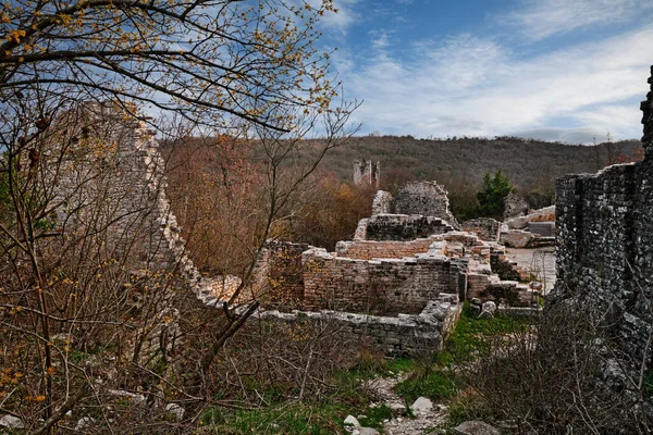 Kanfanar Istrië Kroatië Ruïnes Van Dvigrad Een Verlaten Middeleeuwse Stad — Stockfoto
