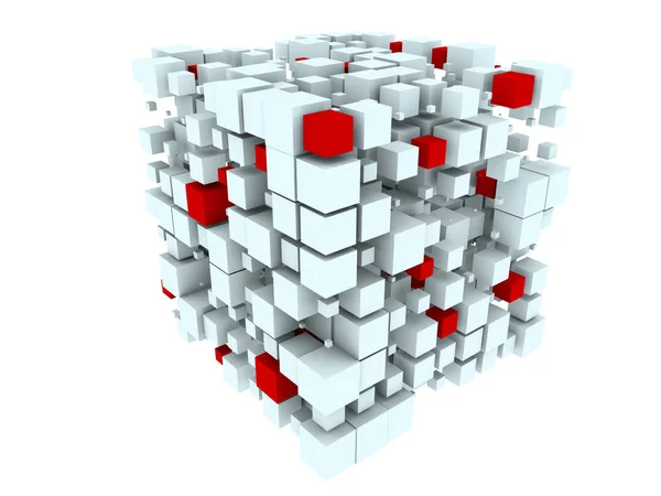 Цифровой информационный куб — стоковое фото