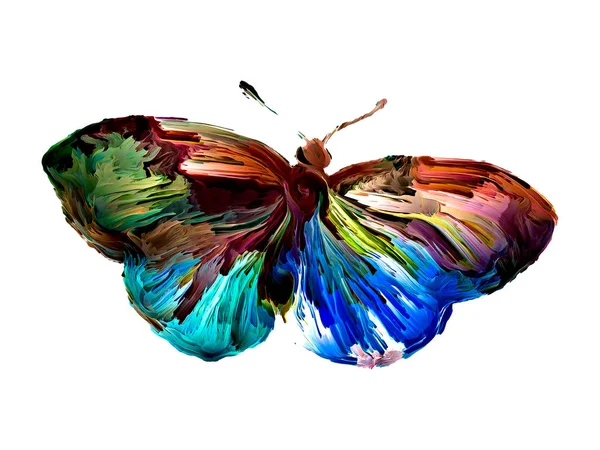 Mariposas de pintura líquida —  Fotos de Stock