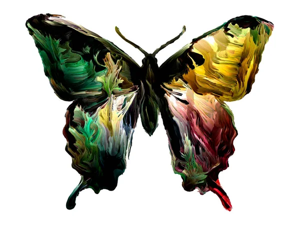 Mariposas de pintura líquida — Foto de Stock