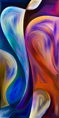 Arka plan şekilleri ve eğrileri modern sanatın konuda oluşur