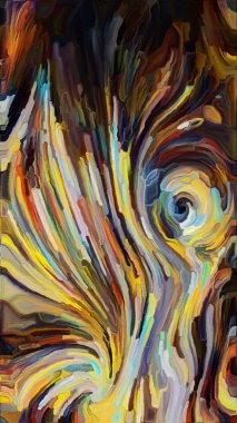 Ekranlarda, baskılarda ve tasarım projelerinde kullanılmak üzere hareketli suluboya deseni