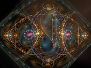 Bilgisayar Soyut Fraktal desen oluşturdu. Cep telefonu duvar kağıdı.