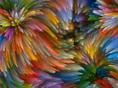 Yaratıcılık, tasarım ve modern sanat projeleri için Girdap Dijital Renk arkaplanı