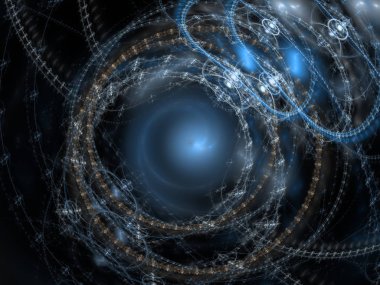 Bilgisayar tarafından oluşturulan Fraktal desenli duvar kağıdı