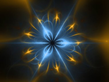 Bilgisayar tarafından oluşturulan Fraktal desenli duvar kağıdı