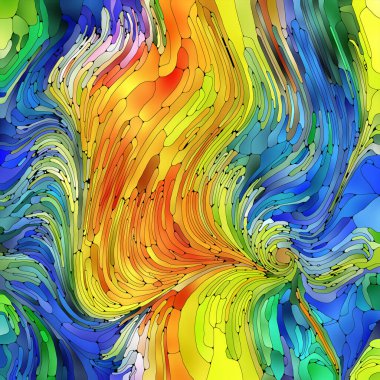 Ekranlar, baskılar ve tasarım projeleri için renklerin hareket organik deseni.