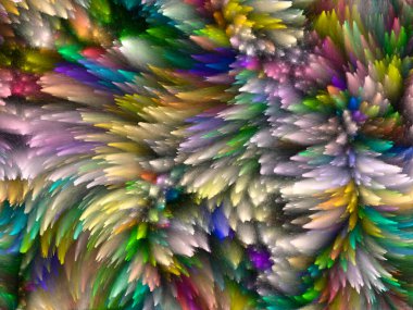 Yaratıcılık, tasarım ve modern sanat projeleri için Girdap Dijital Renk arkaplanı