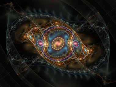 bilgisayar soyut fraktal desen oluşturdu