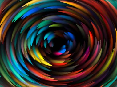 Yaratıcılık, tasarım ve modern sanat projeleri için Girdap Dijital Renk arkaplanı