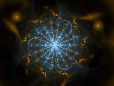 Soyut arkaplan bilgisayarı oluşturulmuş fraktal desen.