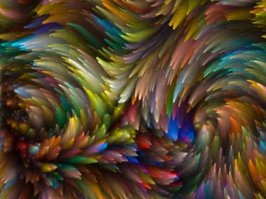 Yaratıcılık, tasarım ve modern sanat projeleri için Girdap Dijital Renk arkaplanı