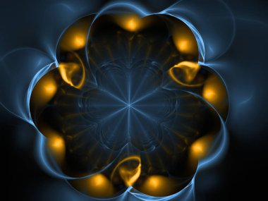 bilgisayar soyut fraktal desen oluşturdu.