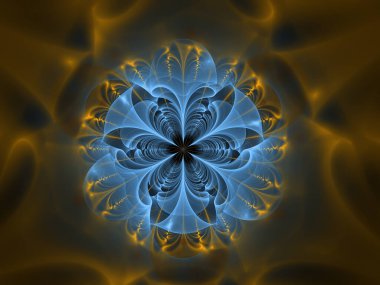 bilgisayar soyut fraktal desen oluşturdu.