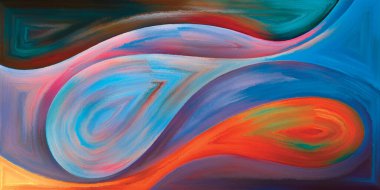 Arka plan modern sanatın konuda eğri şekiller oluşur