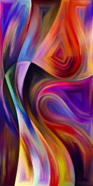 Arka plan şekilleri ve eğrileri modern sanatın konuda oluşur