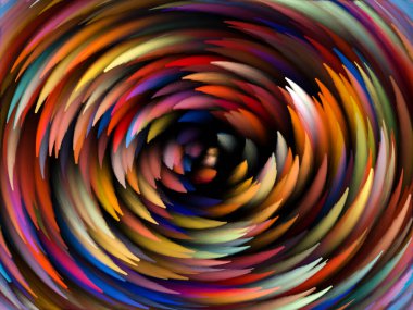 Yaratıcılık, tasarım ve modern sanat projeleri için Girdap Dijital Renk arkaplanı