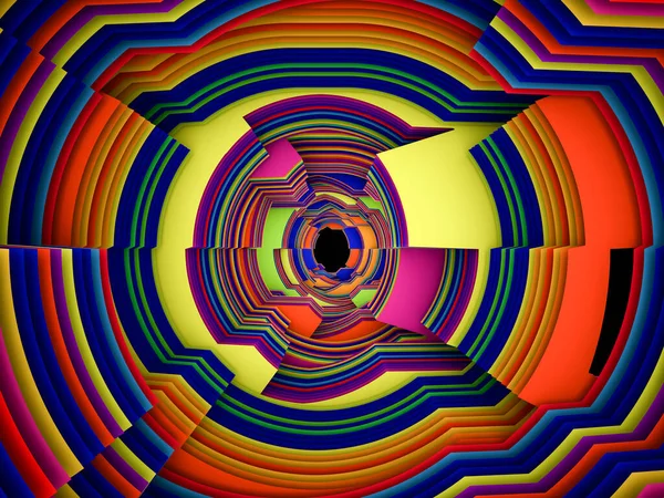 Fondo Abstracto Rayas Circulares Multicolores Para Uso Impresión Diseño —  Fotos de Stock