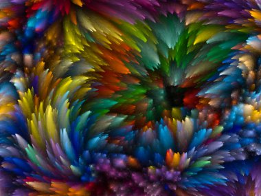 Yaratıcılık, tasarım ve modern sanat projeleri için Girdap Dijital Renk arkaplanı