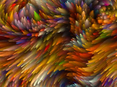 Yaratıcılık, tasarım ve modern sanat projeleri için Girdap Dijital Renk arkaplanı