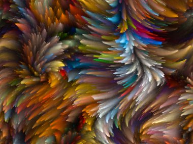 Yaratıcılık, tasarım ve modern sanat projeleri için Girdap Dijital Renk arkaplanı