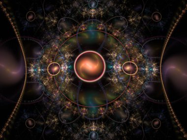 Bu fraktal, Tekrarlama Fonksiyon Sistemi algoritma sınıfına aittir ve matematiksel kaos sisteminin görselleştirilmesini sağlar. Görüntü bilimsel veya teknolojik arkaplan olarak kullanmak için uygundur.