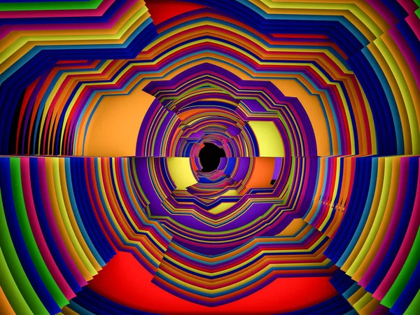 Fondo Abstracto Rayas Circulares Multicolores Para Uso Impresión Diseño — Foto de Stock