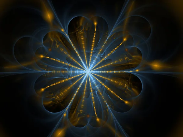 Fraktális Kaleidoszkóp Sorozat Bonyolult Absztrakt Szerkezete Természetes Önhasonló Szerves Minták — Stock Fotó