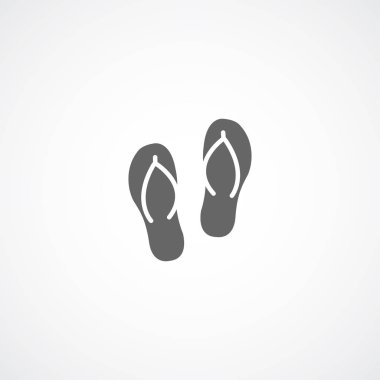 Step-Ins Beach düz beyaz arka plan simgesine