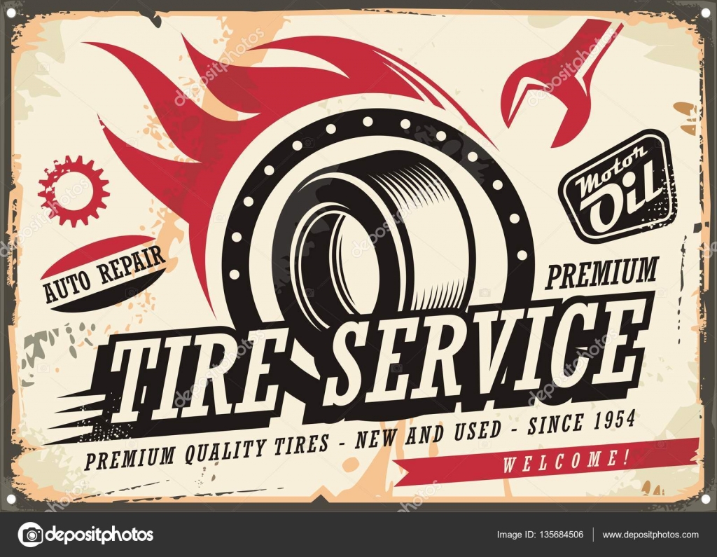 Premium Quality Motor Oil Retro Flyer Design - Lukeruk