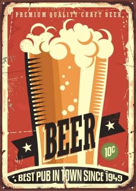 Vintage bira işareti