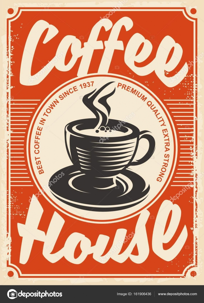 Vintage Coffee Poster Poster