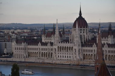 Parlamento binası manzarası, Budapeşte, Macaristan