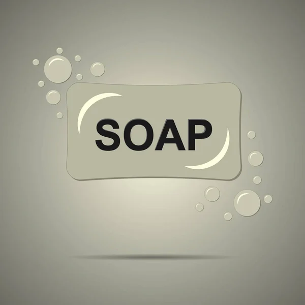 Icône savon de bain — Image vectorielle