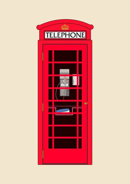 Kırmızı telefon kulübesi