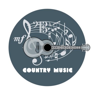 Country müzik poster.